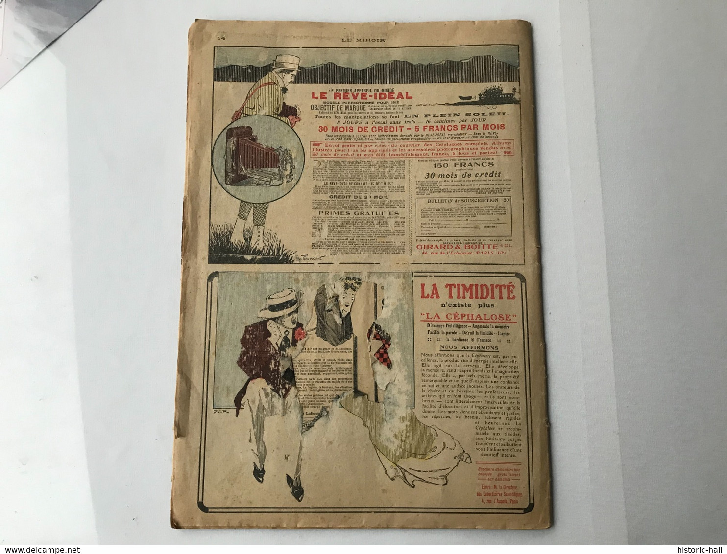 Journal - LE MIROIR - 12 - 16 Juin 1912 - Informations Générales