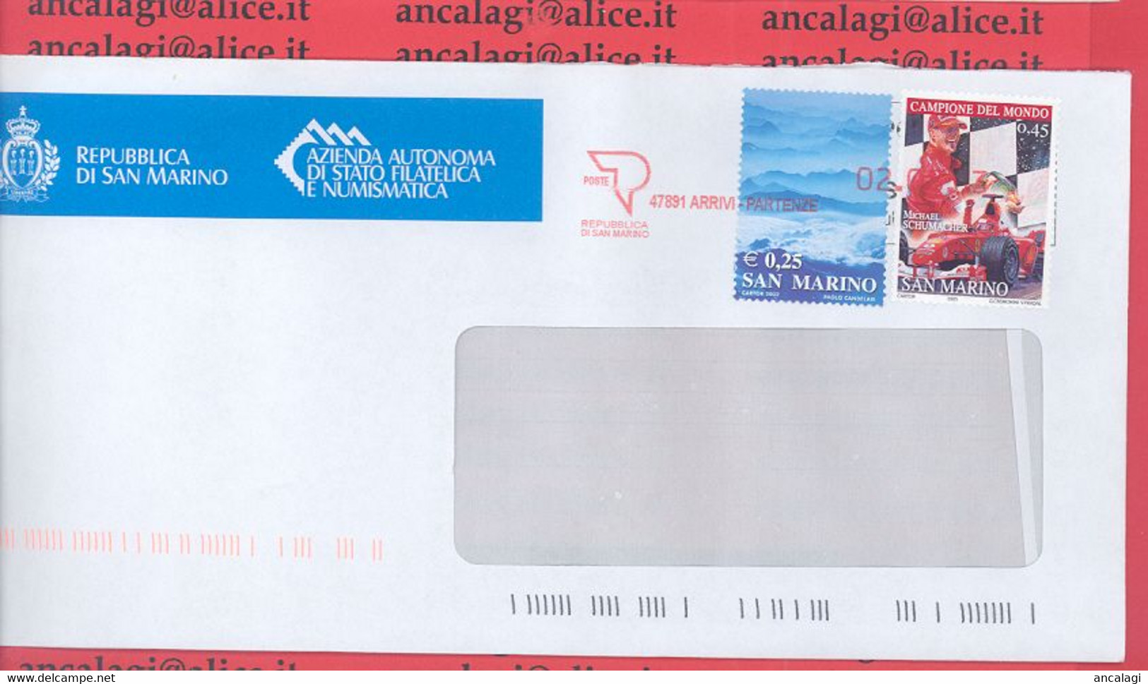 SAN MARINO 2013 - St.Post.094 - Busta Ordinaria Affrancata Con 2v. In € 0,70 - Vedi Descrizione - - Storia Postale