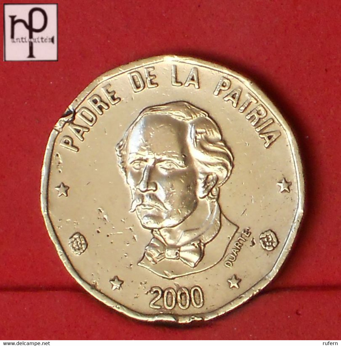 DOMINICANA REPUBLIC 1 PESO 2000 -    KM# 80,2 - (Nº52996) - Dominikanische Rep.