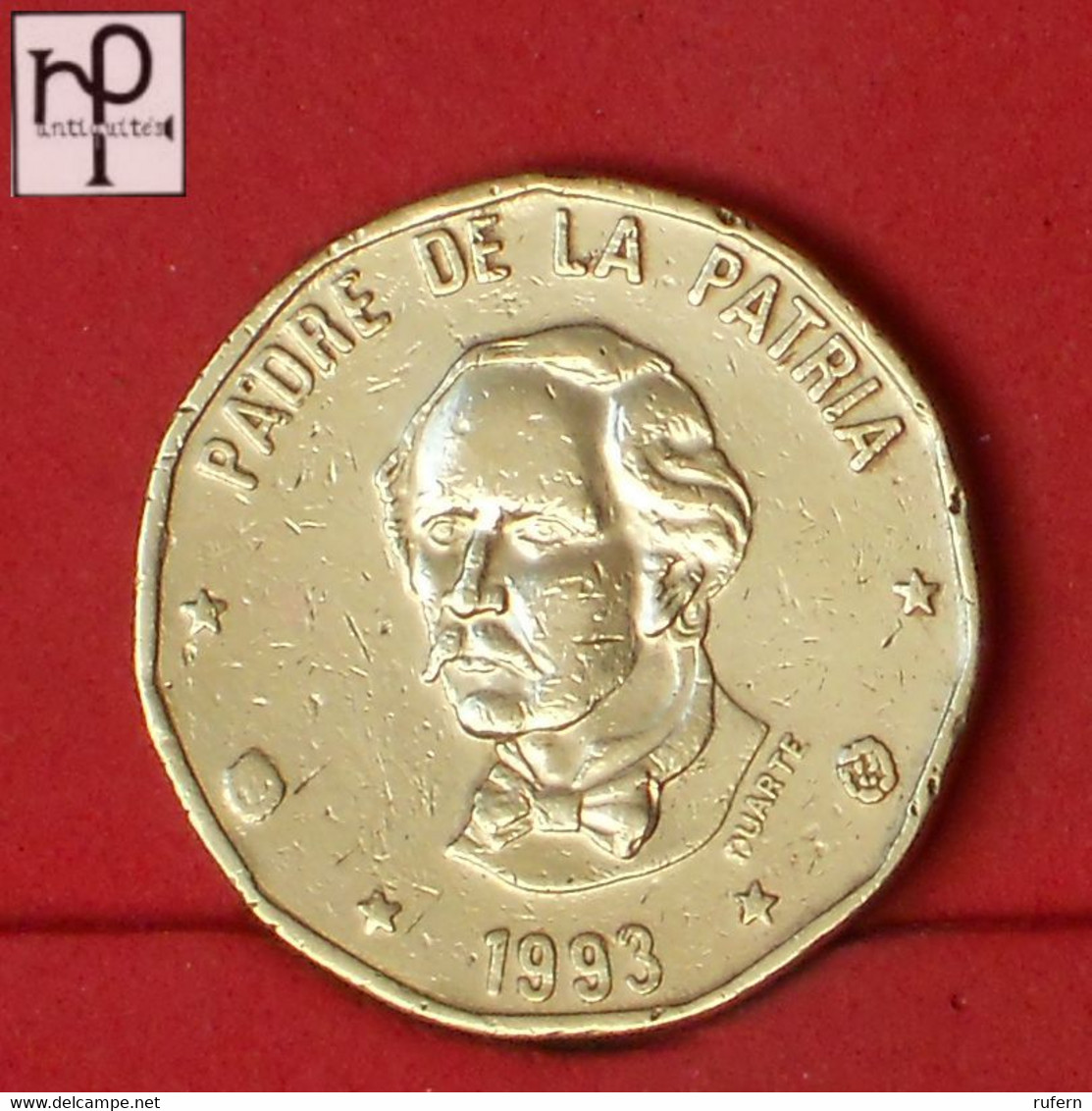 DOMINICANA REPUBLIC 1 PESO 1993 -    KM# 80,2 - (Nº52997) - Dominikanische Rep.