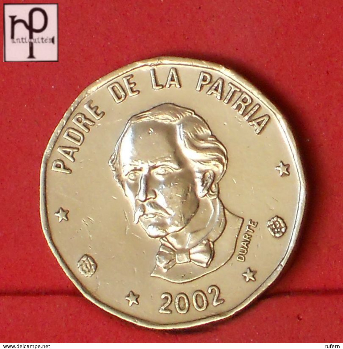 DOMINICANA REPUBLIC 1 PESO 2002 -    KM# 80,2 - (Nº52998) - Dominicaine