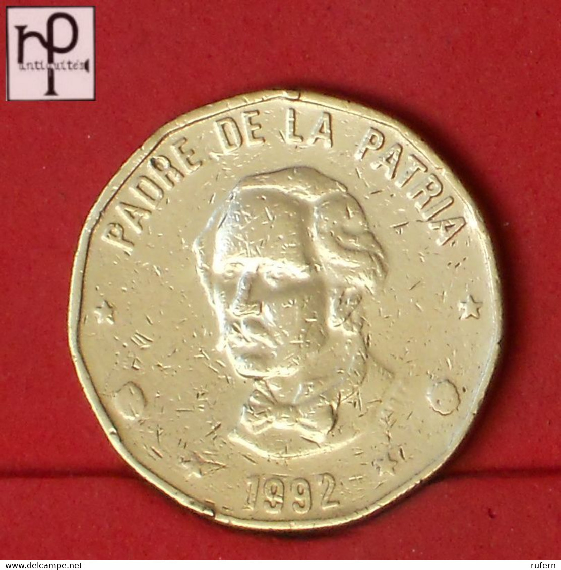 DOMINICANA REPUBLIC 1 PESO 1992 -    KM# 80,2 - (Nº52999) - Dominikanische Rep.