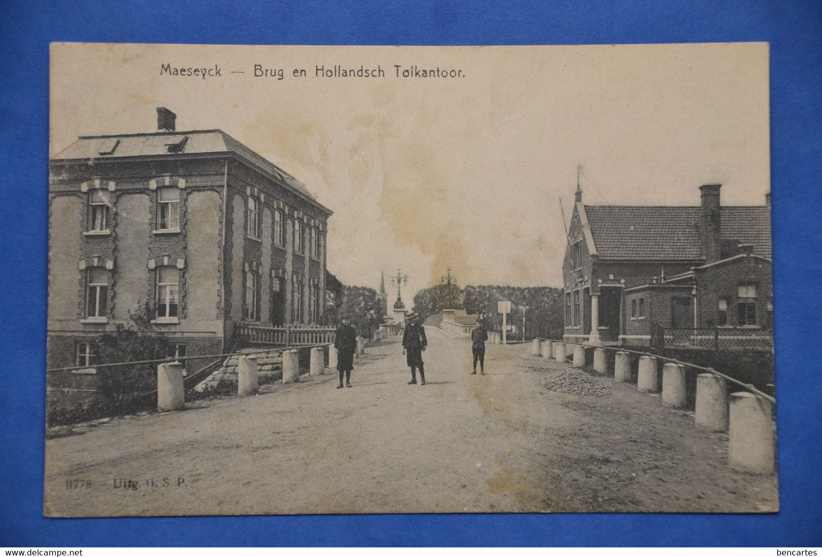 Maeseyck 1908: Brug En Hollandsch Tolkantoor Animée - Maaseik