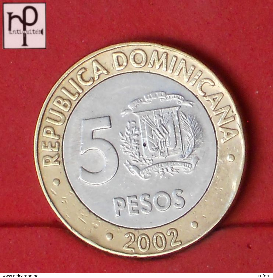 DOMINICANA REPUBLIC 5 PESOS 2002 -    KM# 89 - (Nº53001) - Dominikanische Rep.