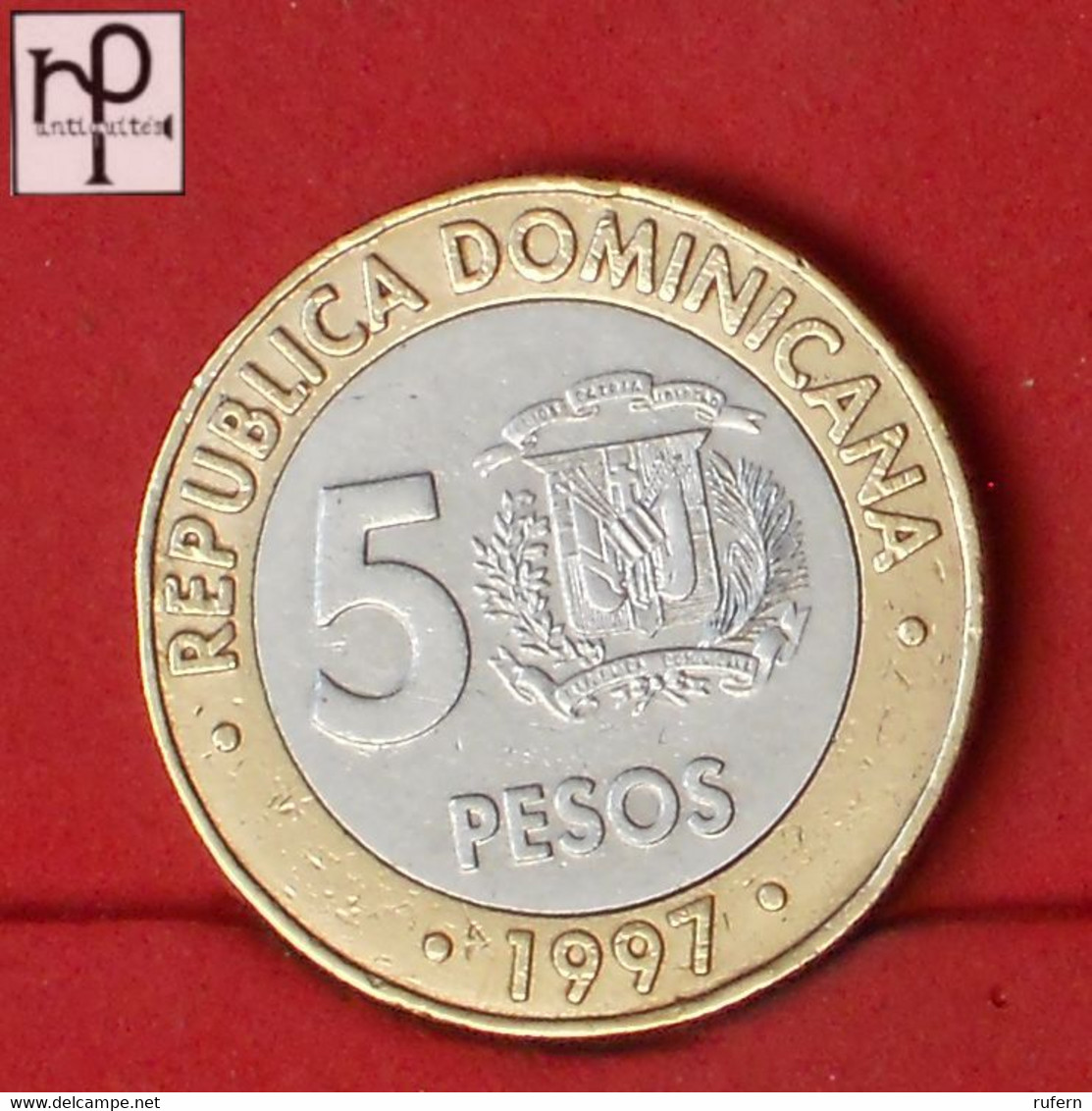 DOMINICANA REPUBLIC 5 PESOS 1997 -    KM# 88 - (Nº53002) - Dominicaanse Republiek