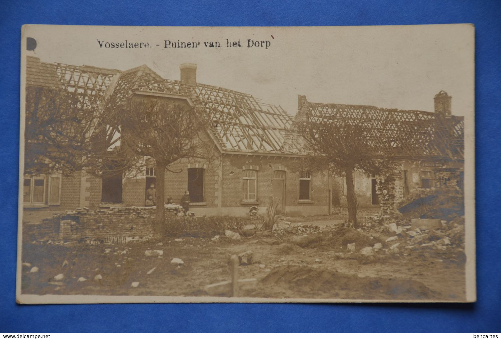 Vosselaere 1920: Ruinen Van Het Dorp. Animée Et Rare - Vorselaar