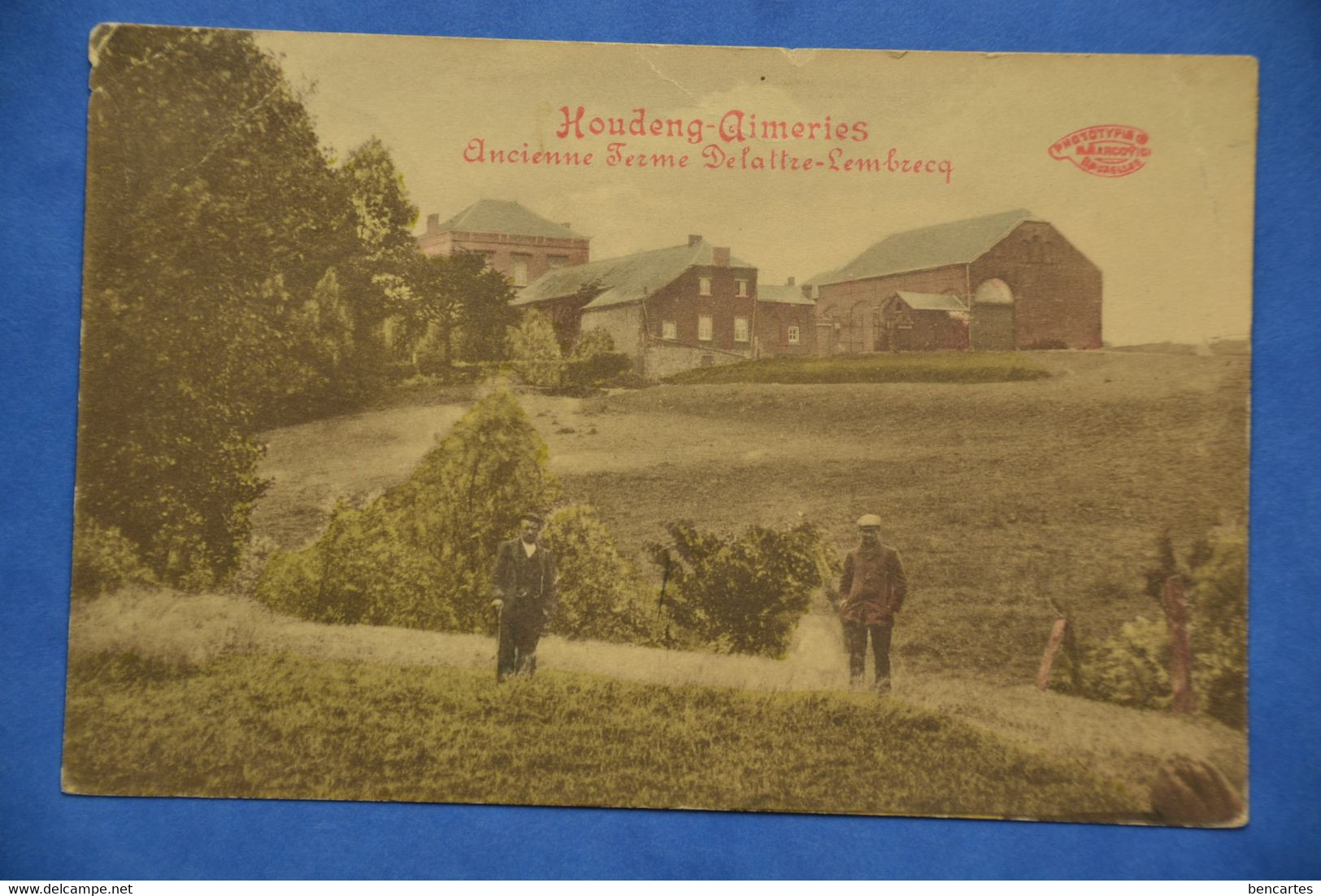 Houdeng-Aimeries 1933: Ancienne Ferme Delattre-Lembrecq Animée - La Louvière