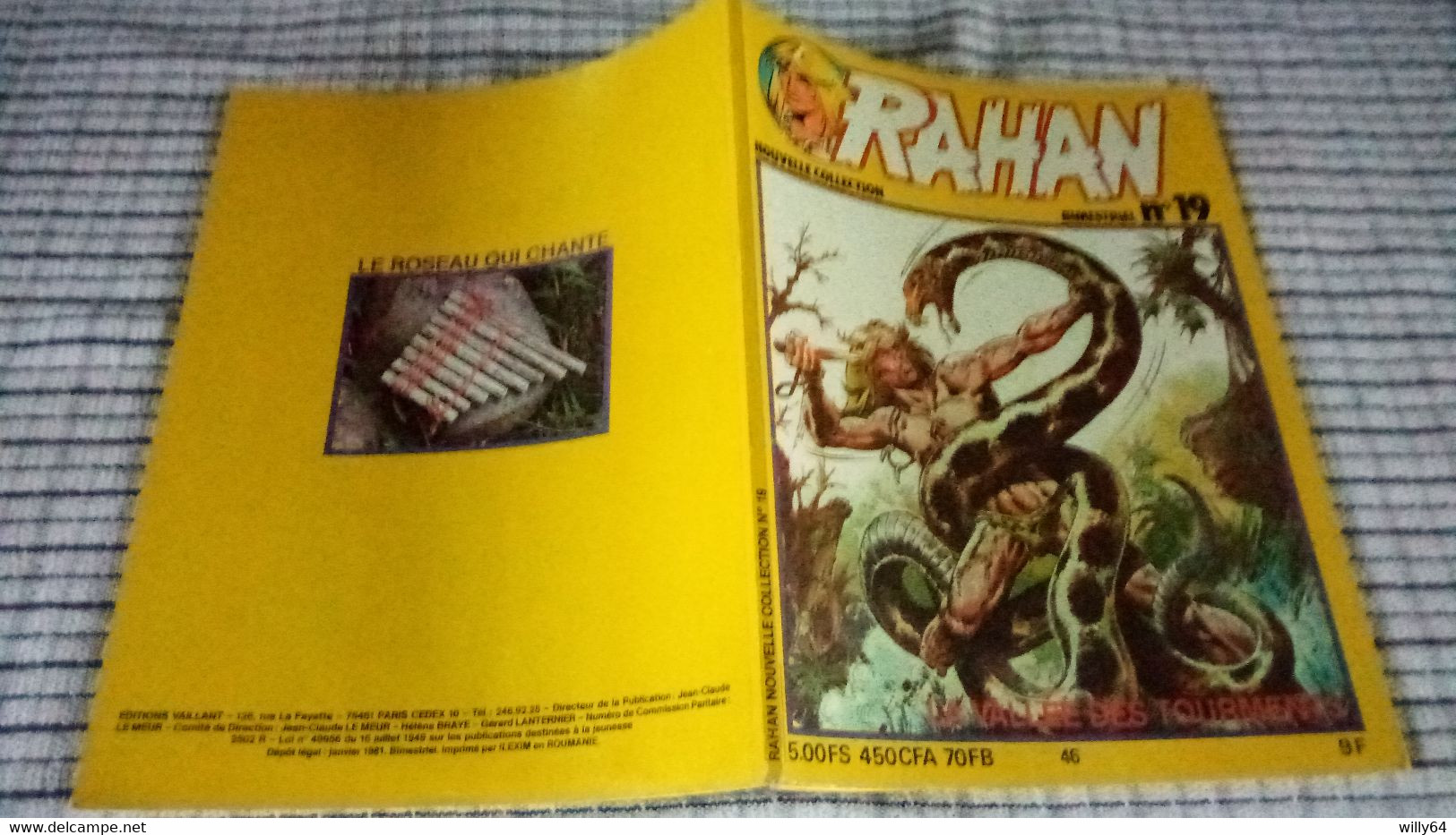 RAHAN  Nouvelle Collection " La Vallée Des Tourments " N°19  EO 1981  SOUPLE  EDITIONS: VAILLANT - Rahan