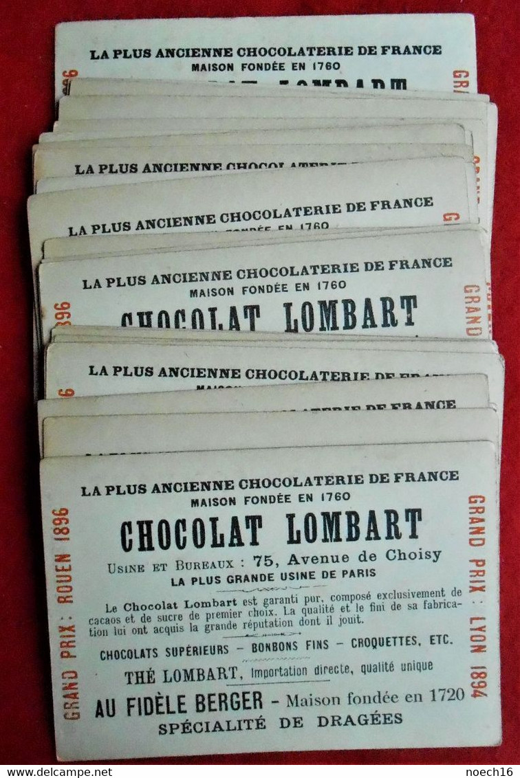 Lot 31 Chromos Chocolat Lombart - Lombart