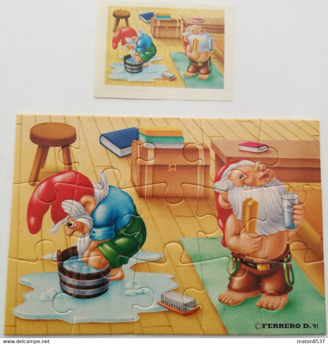 Kinder : Badezimmerzwerge – Innen 1993 - Badezimmerzwerge –  4 + BPZ - Puzzles