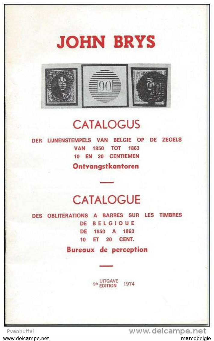 Catalogus Der Lijnenstempels Van Belgie - John Brys​​​​​​​ - 1974, Sd.,  VDB18  TB ETAT - Bélgica