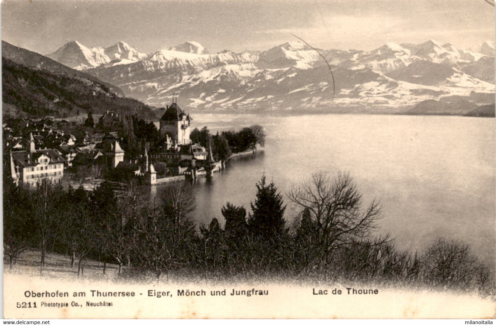 Oberhofen Am Thunersee - Eiger, Mönch Und Jungfrau (5211) - Oberhofen Am Thunersee