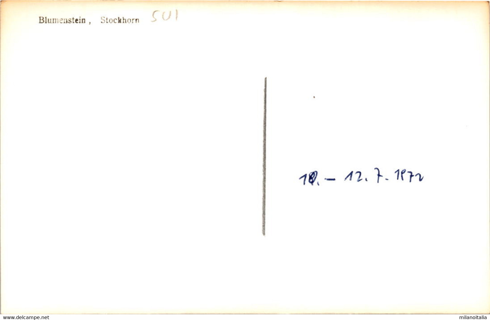 Blumenstein, Stockhorn * 10. 7. 1972 - Blumenstein