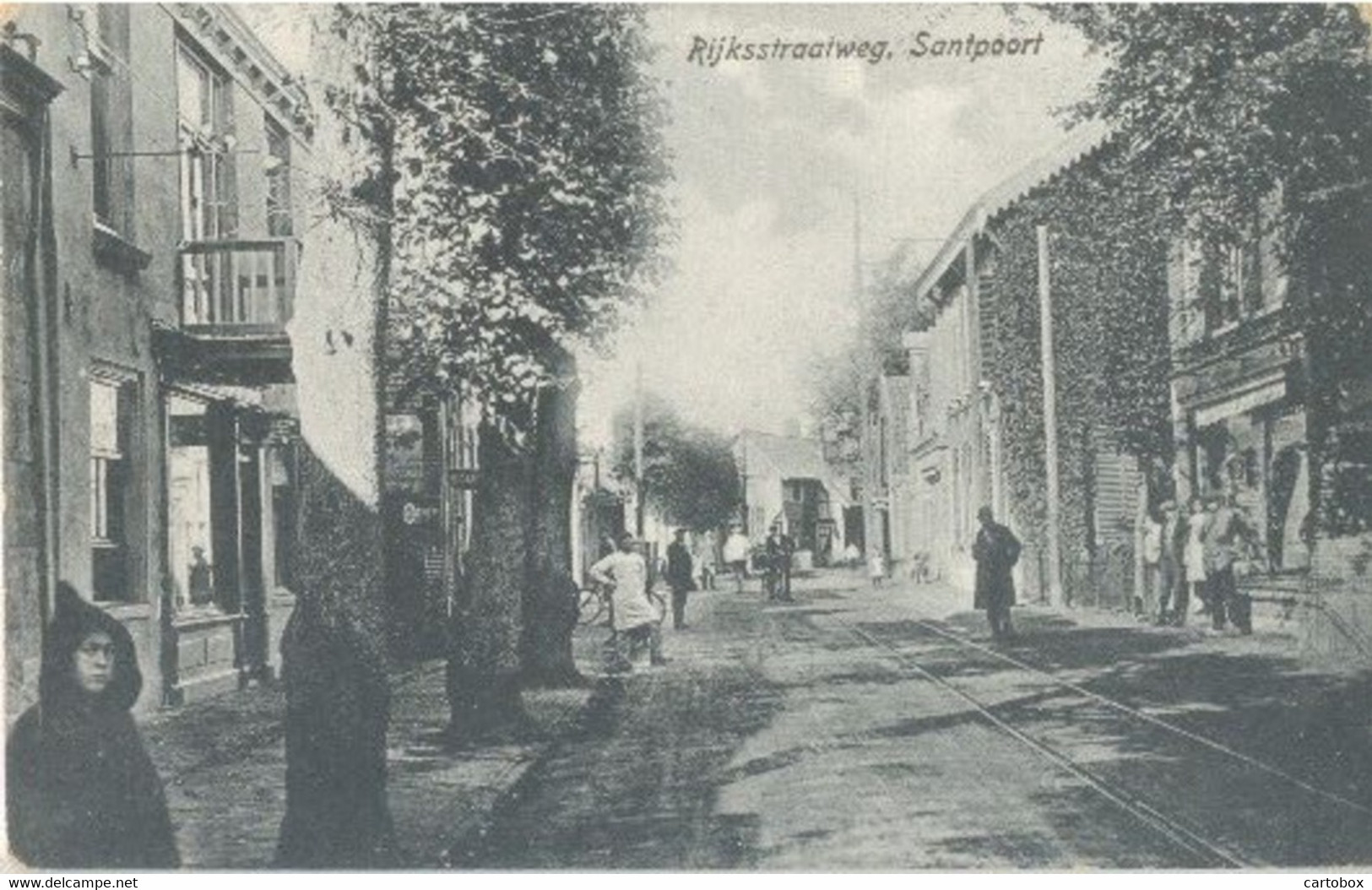 Santpoort, Rijksstraatweg   (nu Hoofdstraat) - Beverwijk