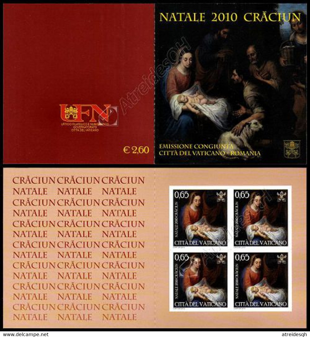 Vaticano / Vatican 2010: 2 Libretti Natale (congiunta Romania) / Christmas (joint Issue With Romania), 2 Booklets** - Booklets