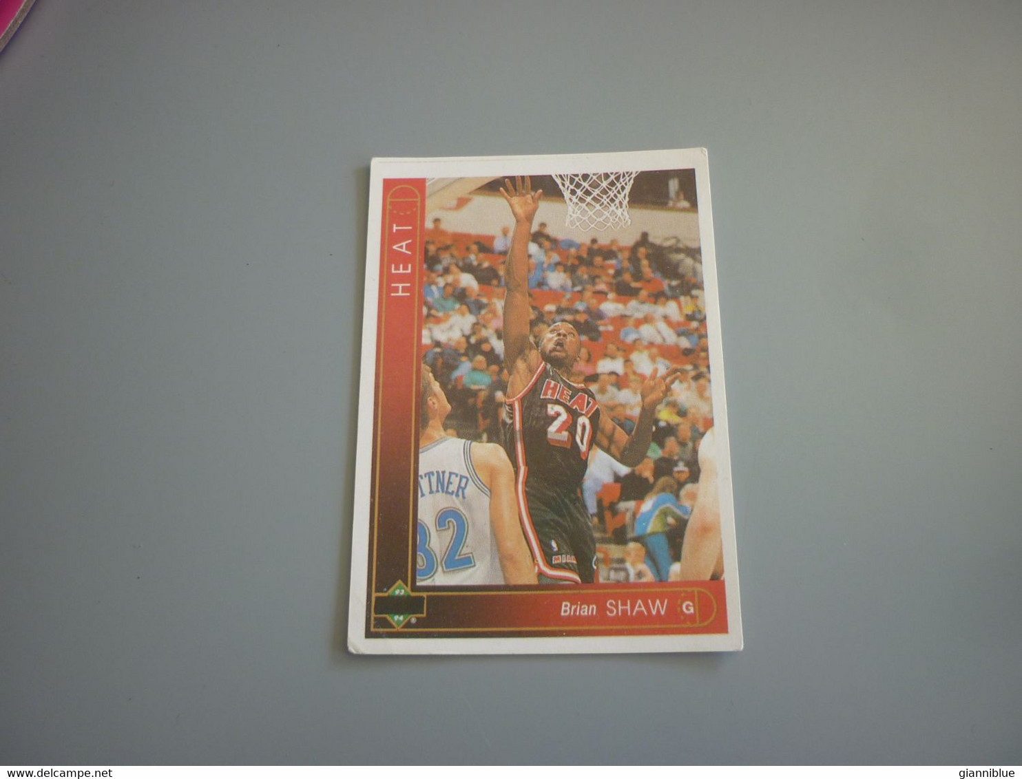 Brian Shaw Miami Heat NBA Basketball '90s Rare Greek Edition Card - 1990-1999