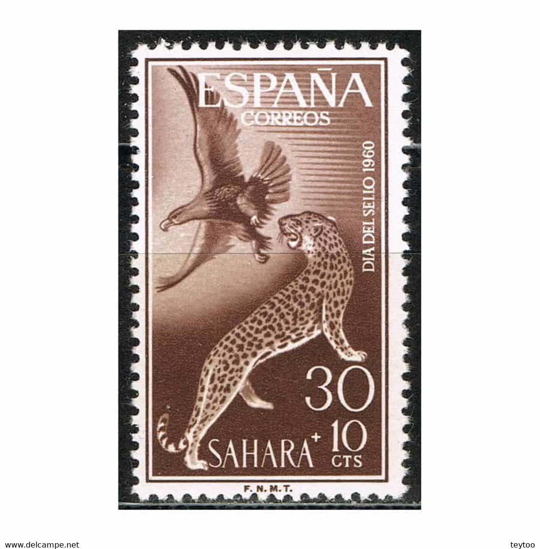 D0216# Sahara 1960. Día Del Sello 30+10c (MNH) - ED#209 - Sahara Español