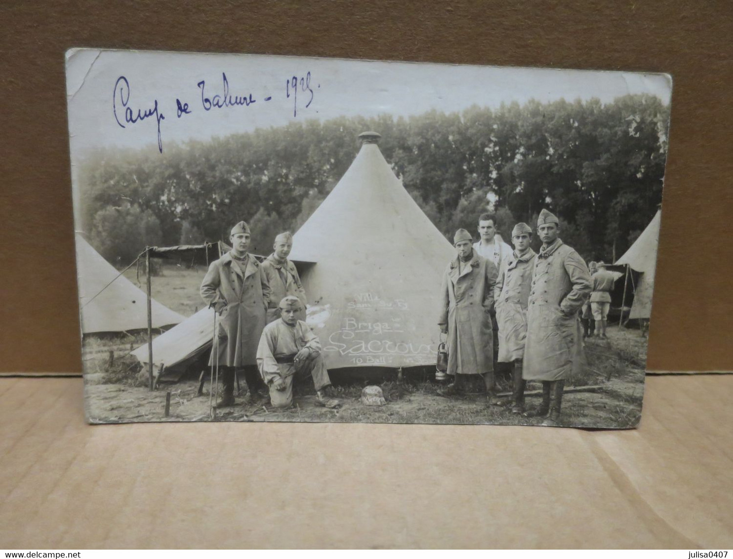 CALUIRE ? (69) Carte Photo Camp Militaire Guerre 1914-18 - Caluire Et Cuire