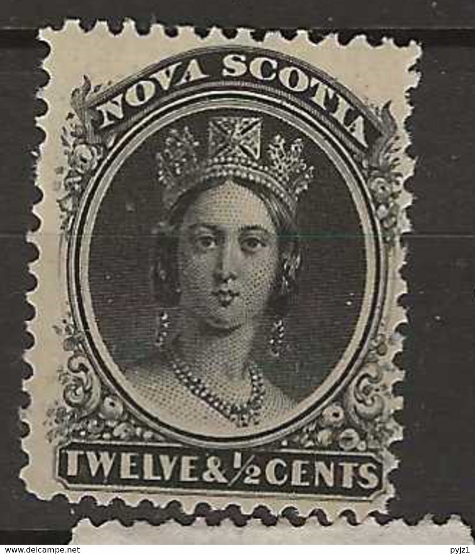 1860 MH Nova Scotia Mi 10x - Unused Stamps