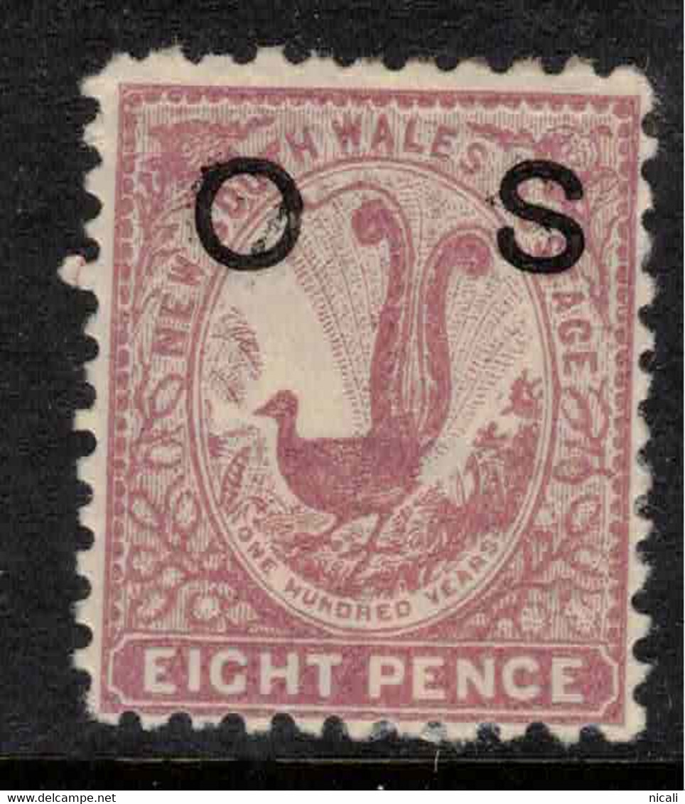 NSW 1888 8d Lilac-Rose OS SG O43 HM #AEY5 - Mint Stamps