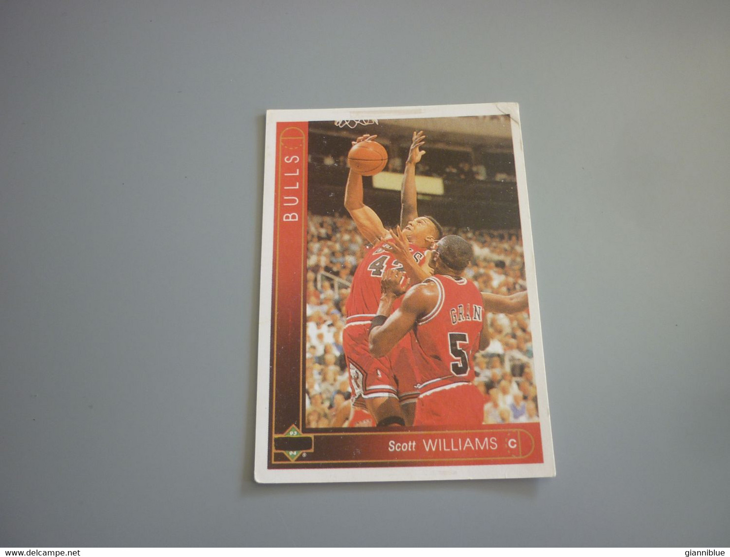 Scott Williams Chicago Bulls NBA Basketball '90s Rare Greek Edition Card - 1990-1999