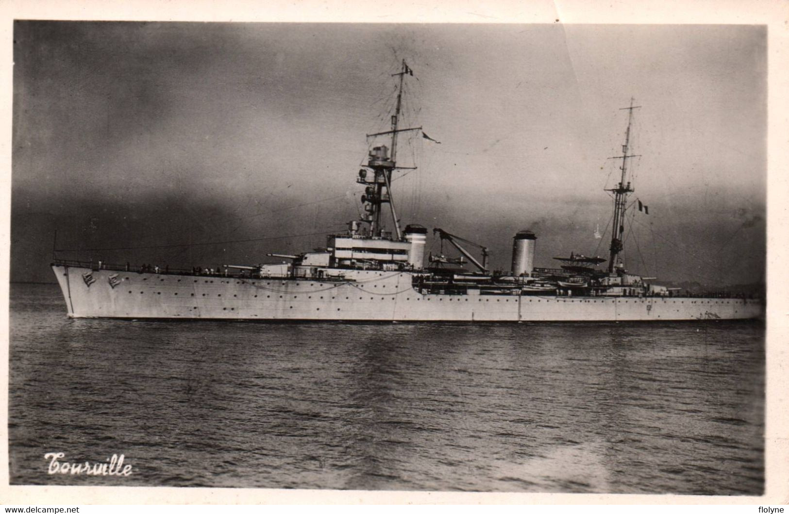 Bateau Guerre - Carte Photo - Le TOURVILLE - Marine Militaire Française - Militaria - Guerre