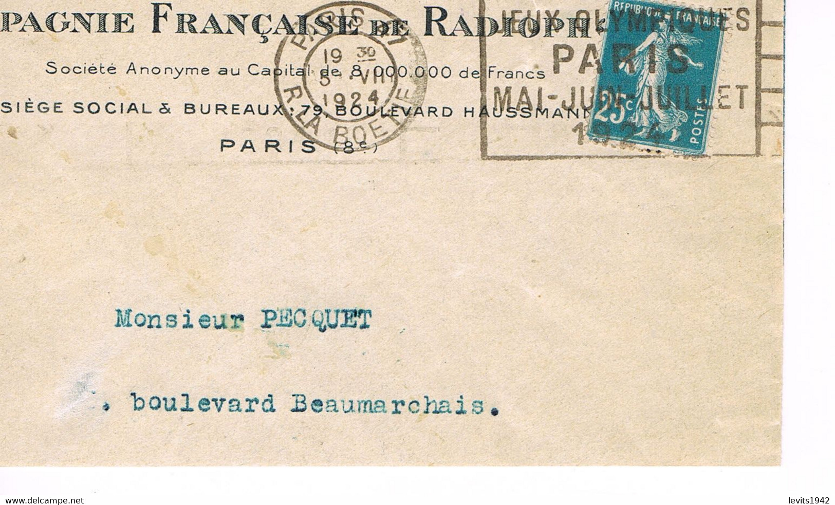JEUX OLYMPIQUES 1924 -  MARQUE POSTALE - CEREMONIE D'OUVERTUE - POLO -  JOUR DE COMPETITION - 05-07 - - Estate 1924: Paris