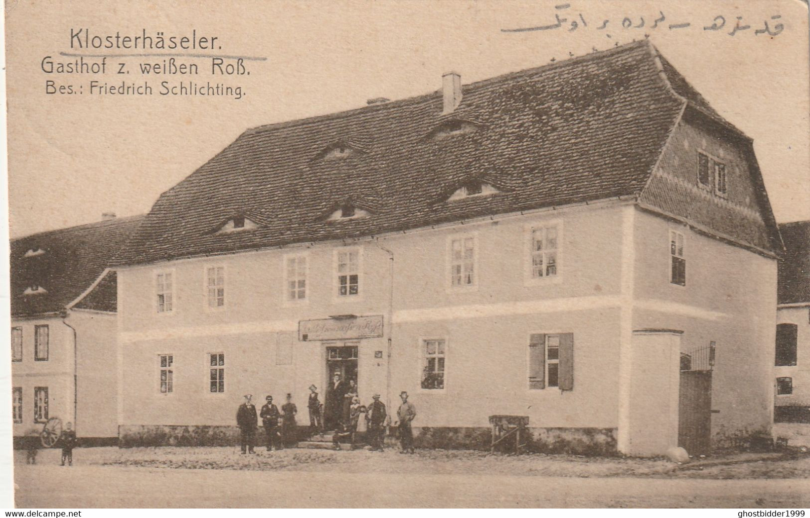 RRR+++ GERMANY SAXONY ANHALT - Klosterhaeseler Burgenlandkreis Gasthof Weissen Ross - Friedrich Schlichtin Post Bromberg - Burgenland