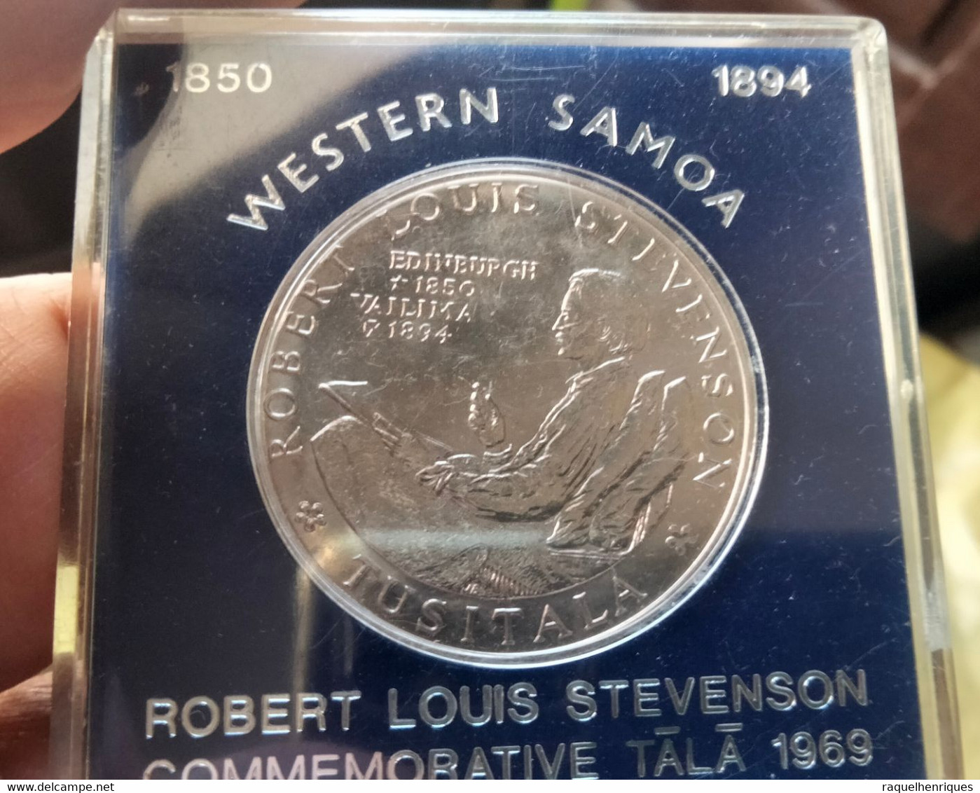 SAMOA 1 TALA 1969 KM# 8 - 75th Anniversary - Death Of Robert Louis Stevenson (PLB#02-26) - Samoa