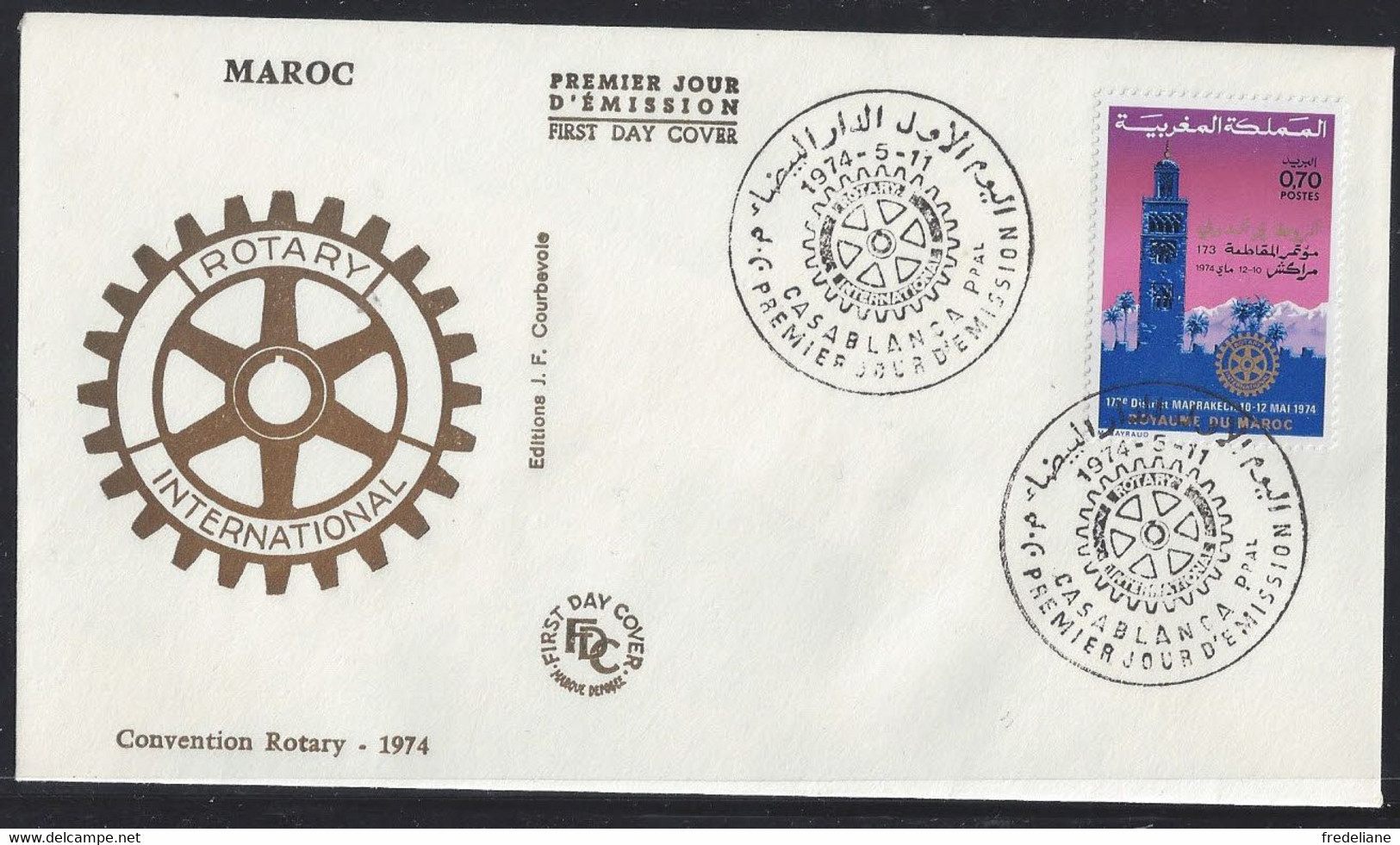 Rotary FDC Casablanca - Mauritanie (1960-...)