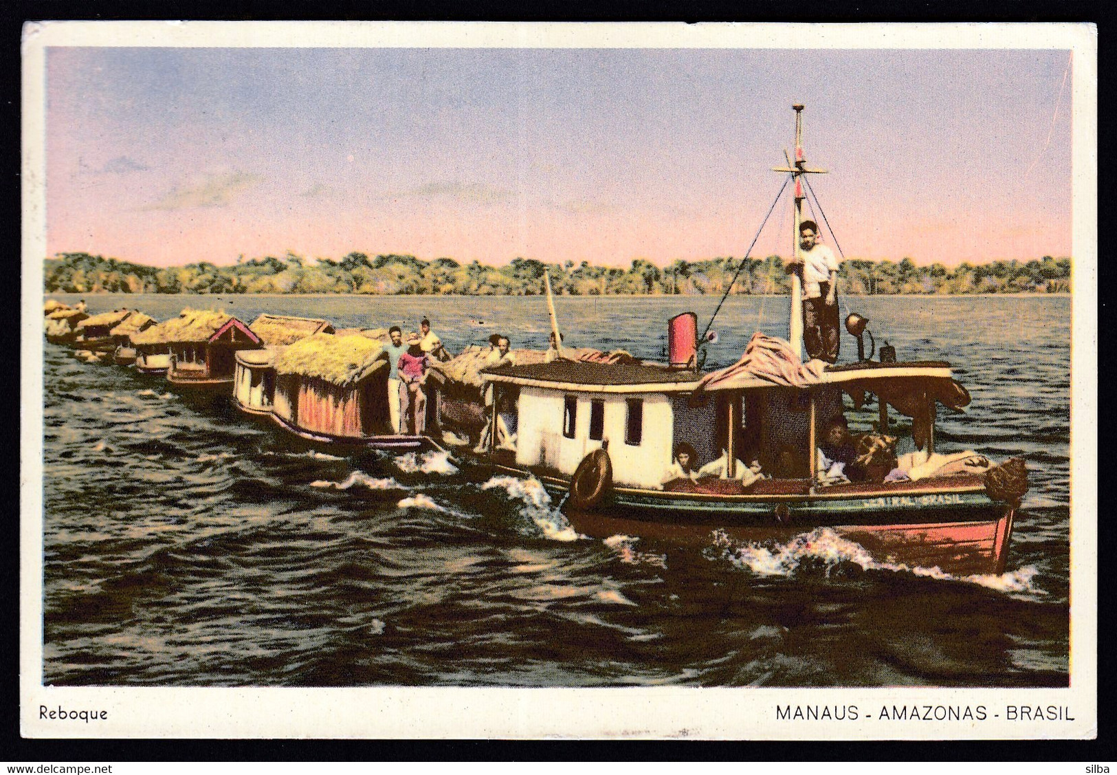 Brazil 1968 / Reboque - River Tug At Work, River Ship, Manaus, Amazonas, Brasil - Manaus