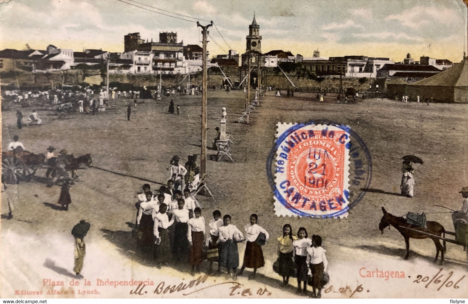 Cartagena - Plaza De La Independencia - Colombie Columbia - Colombie