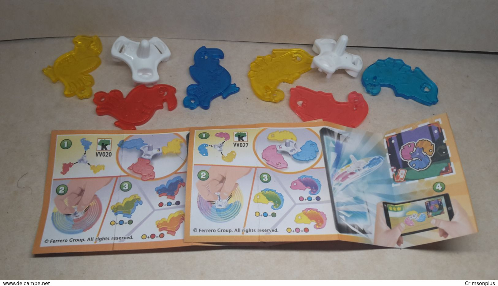 2020 Ferrero - Kinder Surprise - VV020 & VV027 - Colormix Spinners - Complete Set + 2 BPZ's - Monoblocchi