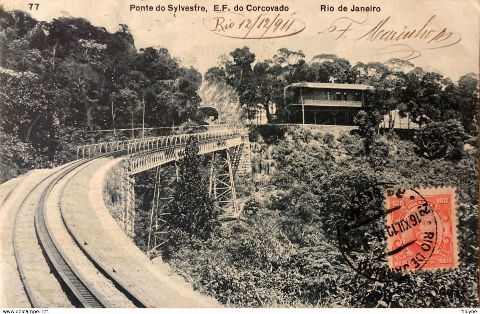 Rio De Janeiro - Ponte De Sylvestre - E.F Do Corcovado - Ligne Du Chemin De Fer - Brésil Brasil - Rio De Janeiro