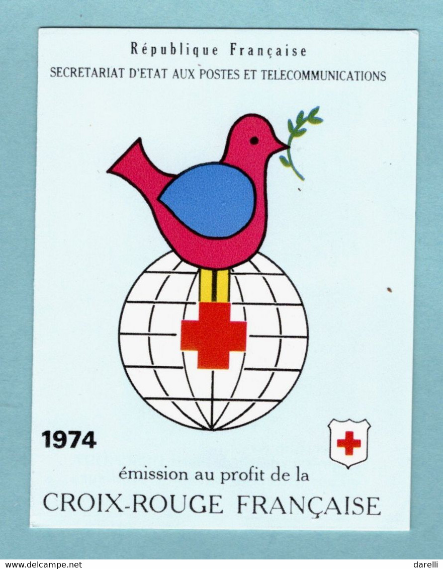 Carnet France 1974 - CROIX ROUGE 1974 - YT 2023 - N** - Composé De YT 1828 Et YT 1829 - Croix Rouge