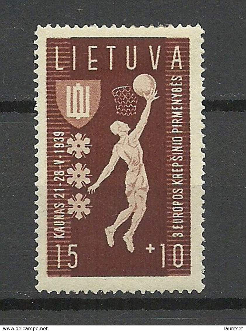 LITAUEN Lithuania 1939 Michel 429 * Basketball - Basketbal
