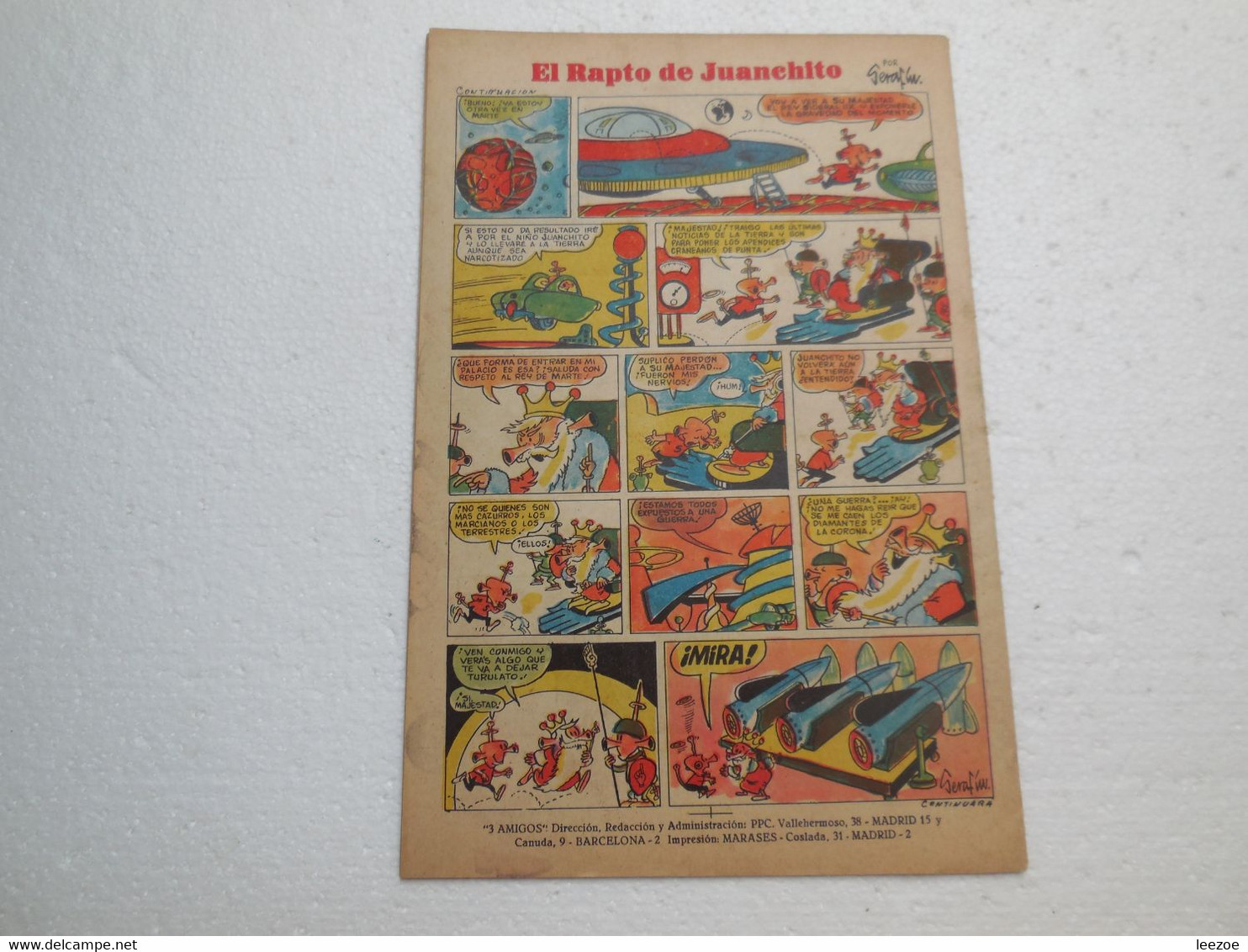 BD 3 AMIGOS 1960 AVEC TINTIN EN ESPAGNOL, Passage De Rackham Le Rouge.....N5.04.02 - Tintin (Kuifje)