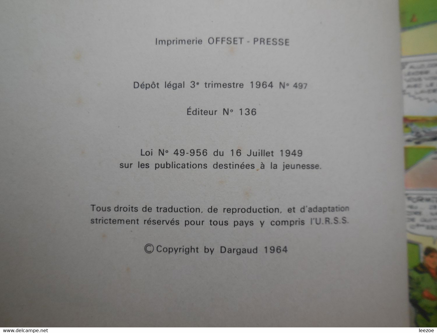 EO BD collection Pilote Tanguy et Laverdure n°4. Escadrille des Cigognes 1964, LE LOMBARD (peu commun).......N5.04.08