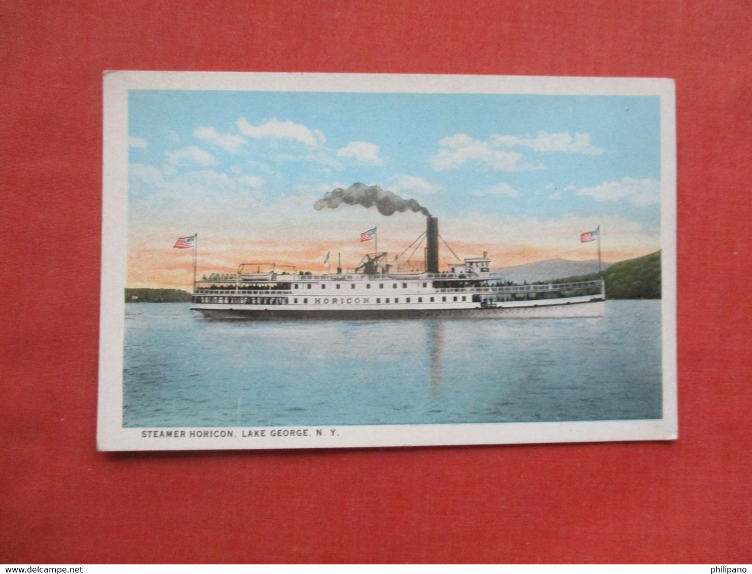 Steamer Horicon.   Lake George  New York > >  Ref 5912 - Lake George