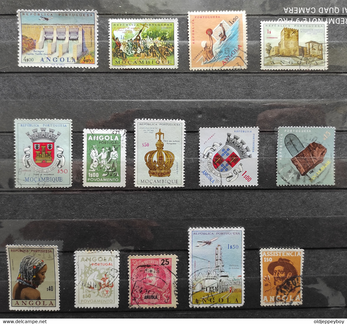 14 Stamps Portugal Colonies Angola Mozambique  And Islands Plus Povoamento - Autres & Non Classés