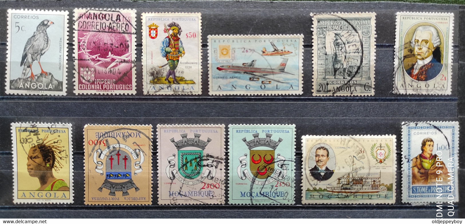 12 Stamps Portugal Colonies Angola Mozambique  And Islands Plus Povoamento - Other & Unclassified