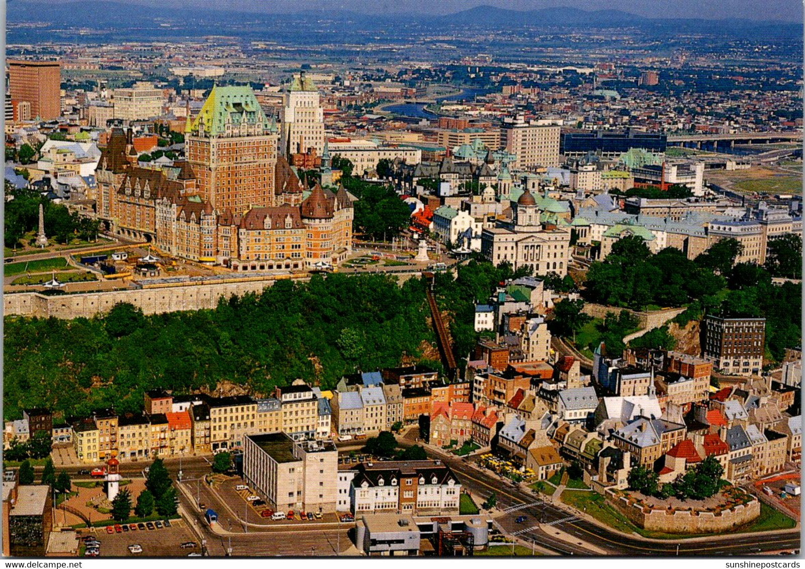 Canada Quebec Chateau Frontenac And Old Town - Québec - Château Frontenac