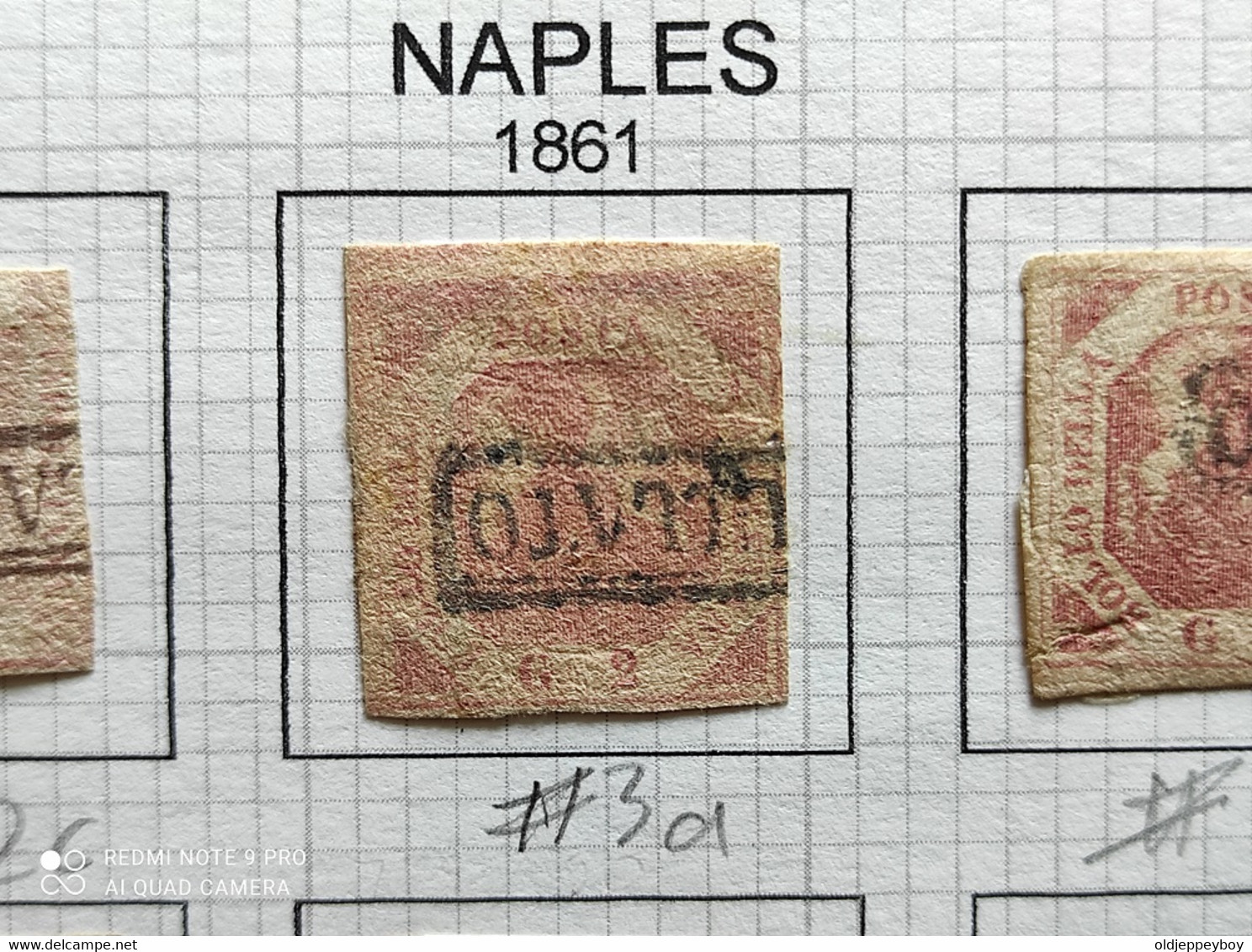 Italie Naples 20 Gr Stemma Delle Due Sicilie NAPLES 1861 ITALIAN STATES  6 VALUES SEE SCANS - Other & Unclassified