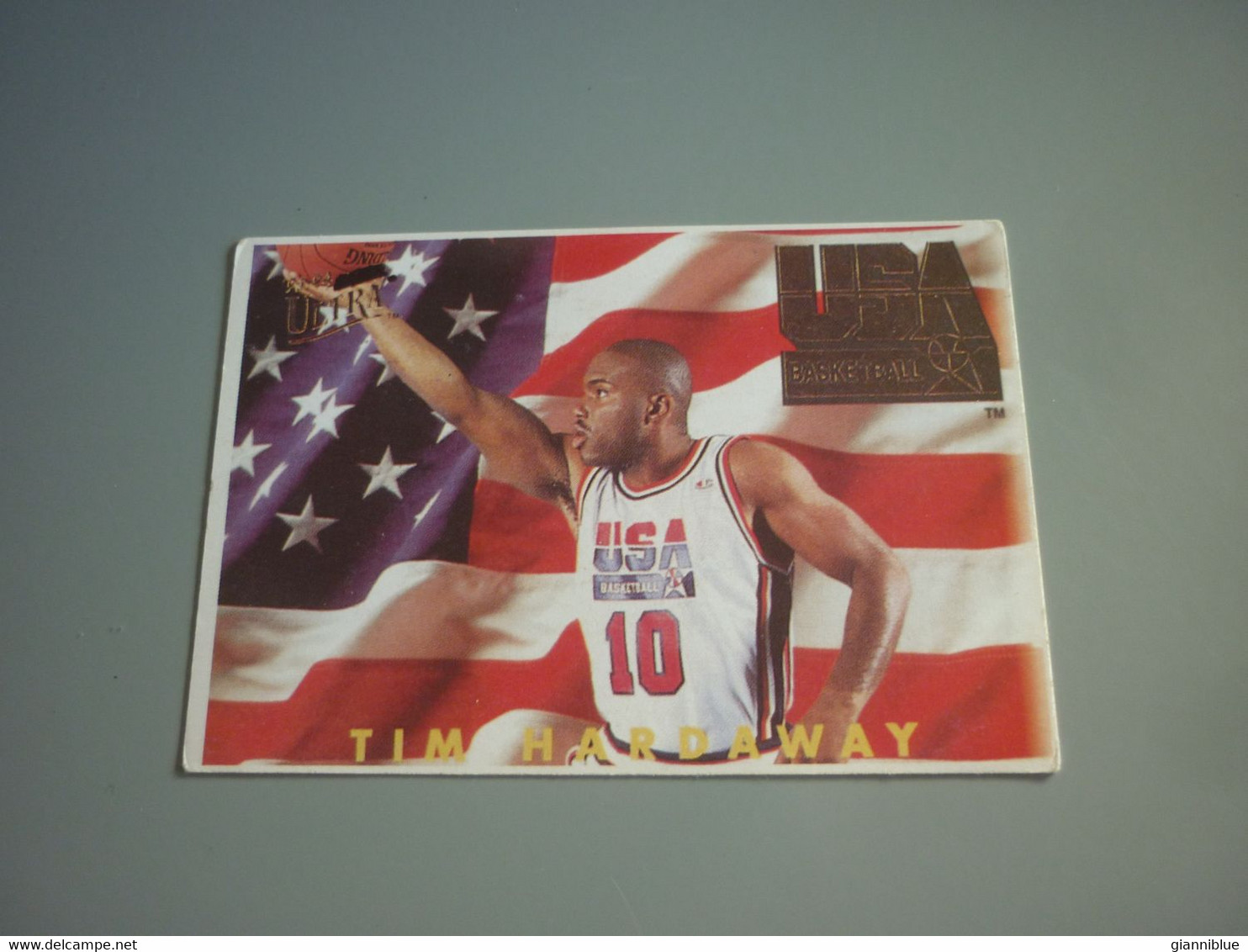 Tim Hardaway & Steve Smith Dream Team NBA Basketball Double Sided '90s Rare Greek Edition Card - 1990-1999
