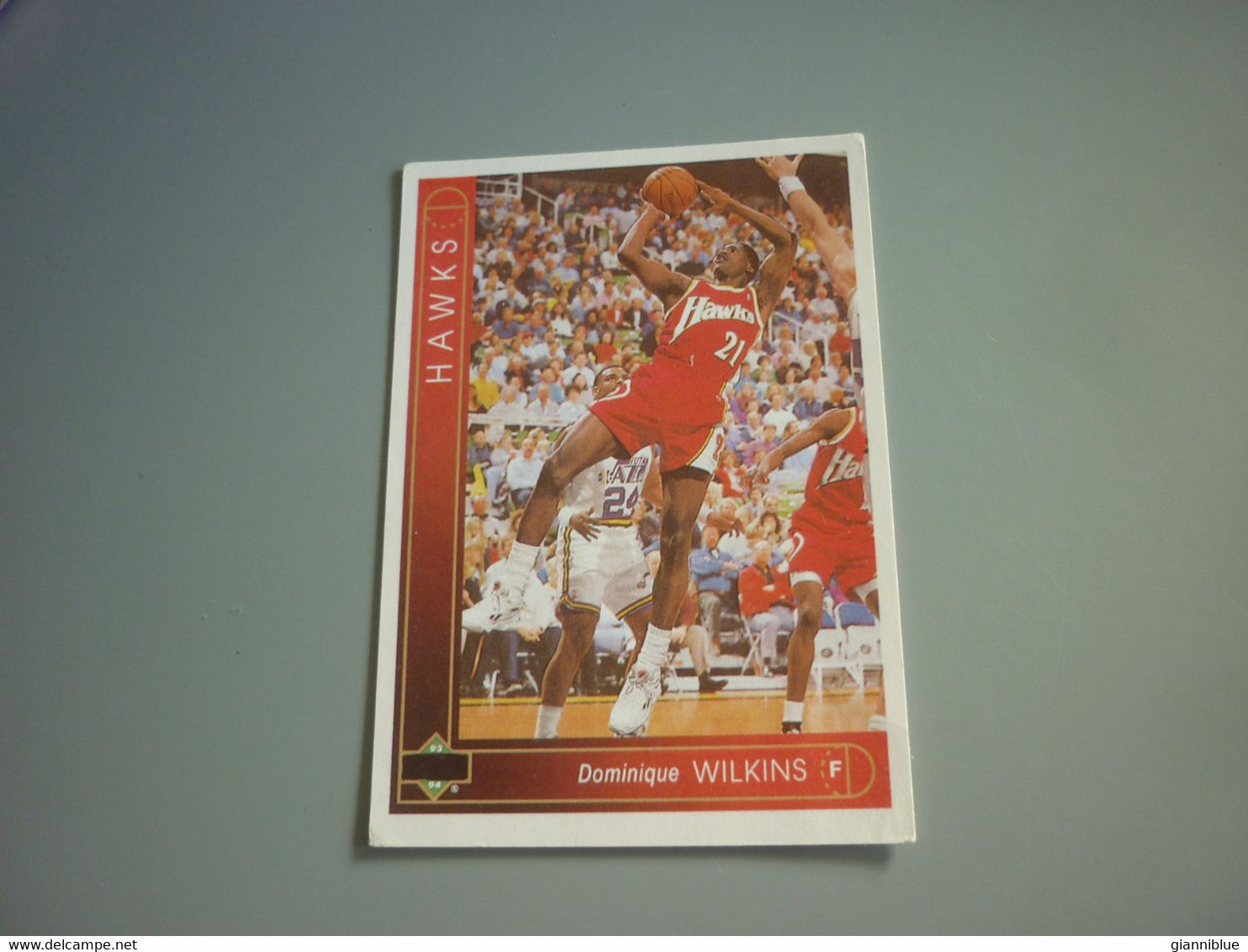 Dominique Wilkins Atlanta Hawks NBA Basketball '90s Rare Greek Edition Card - 1990-1999