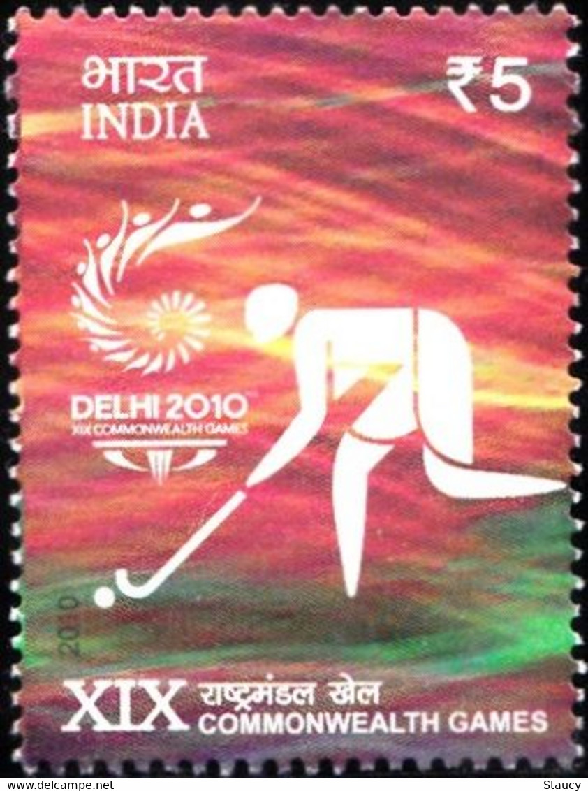 India 2010 Commonwealth Games - Hockey 1v Stamp MNH As Per Scan - Hockey (su Erba)