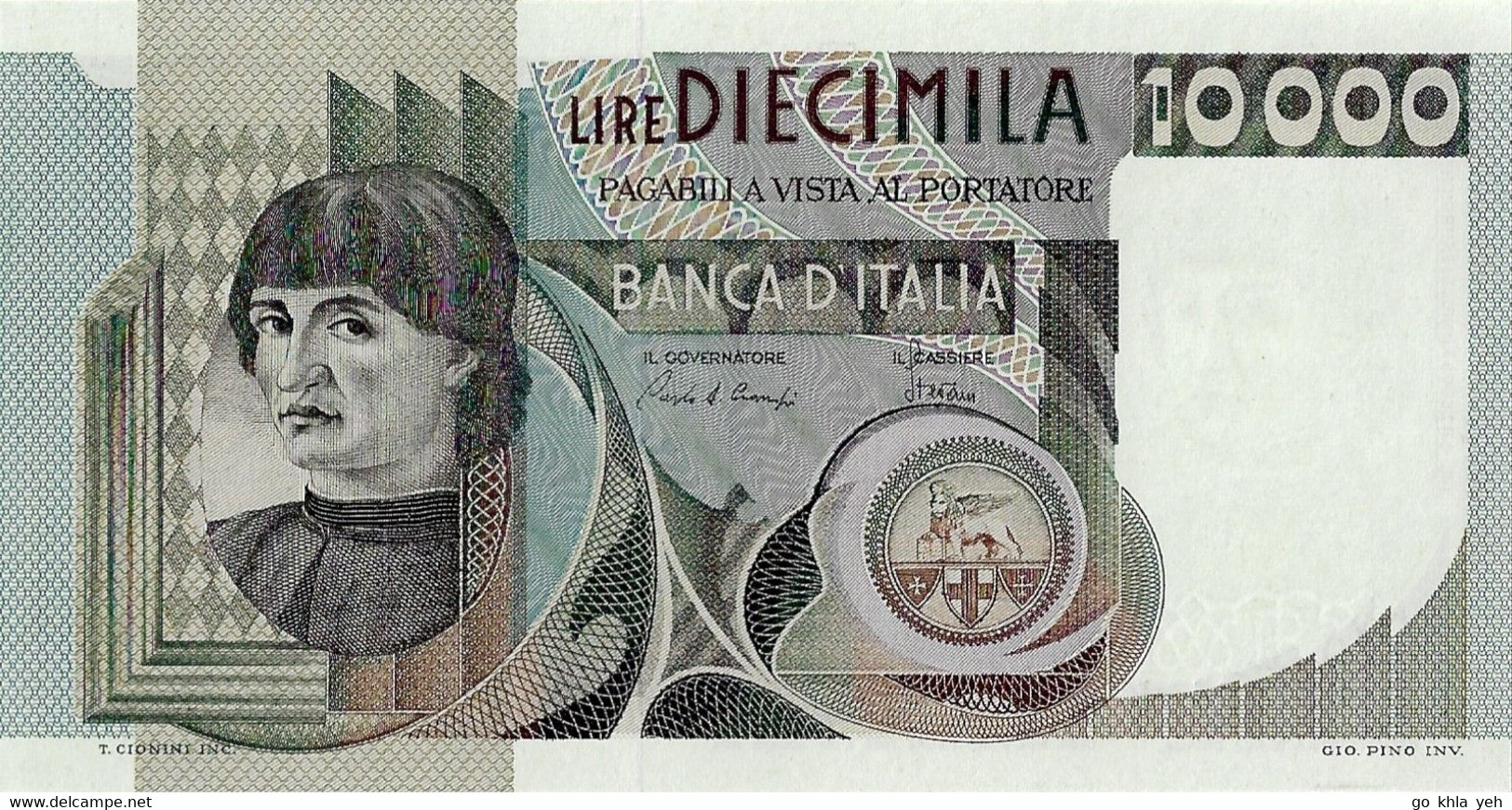 ITALIE 1980 10000 Lire - P.106b.1  Neuf UNC - 10000 Lire