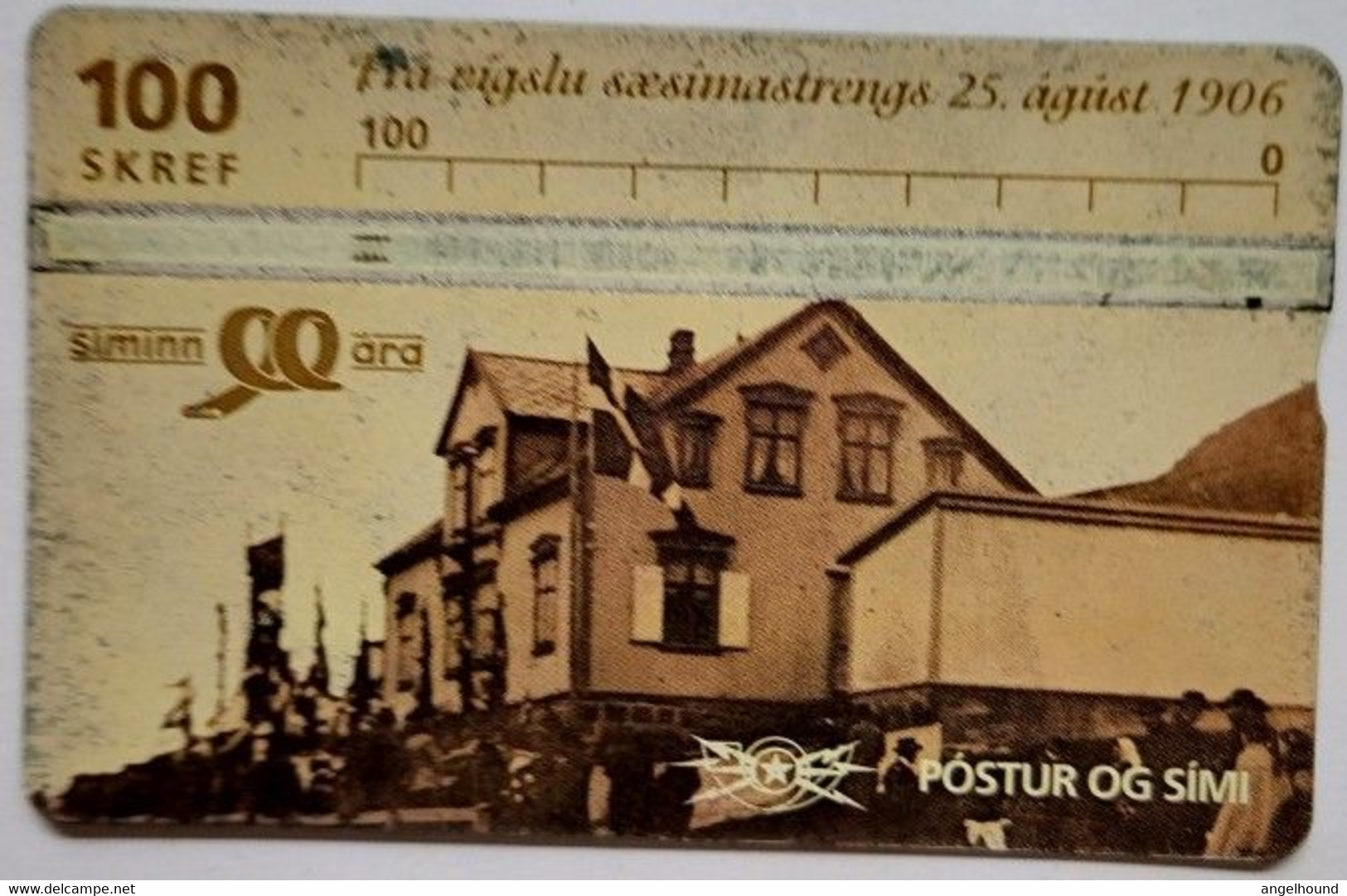 Iceland 100 Units " Old Photograph 1 " 609A - Island