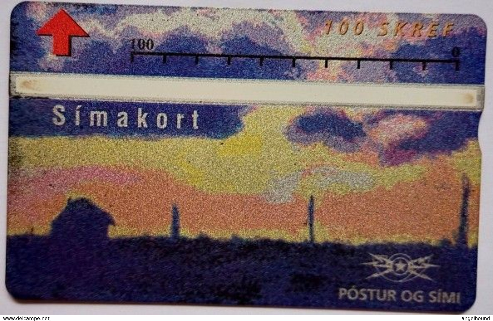 Iceland 100 Units " Paiting - View Of Iceland 1 " 303B - Islande