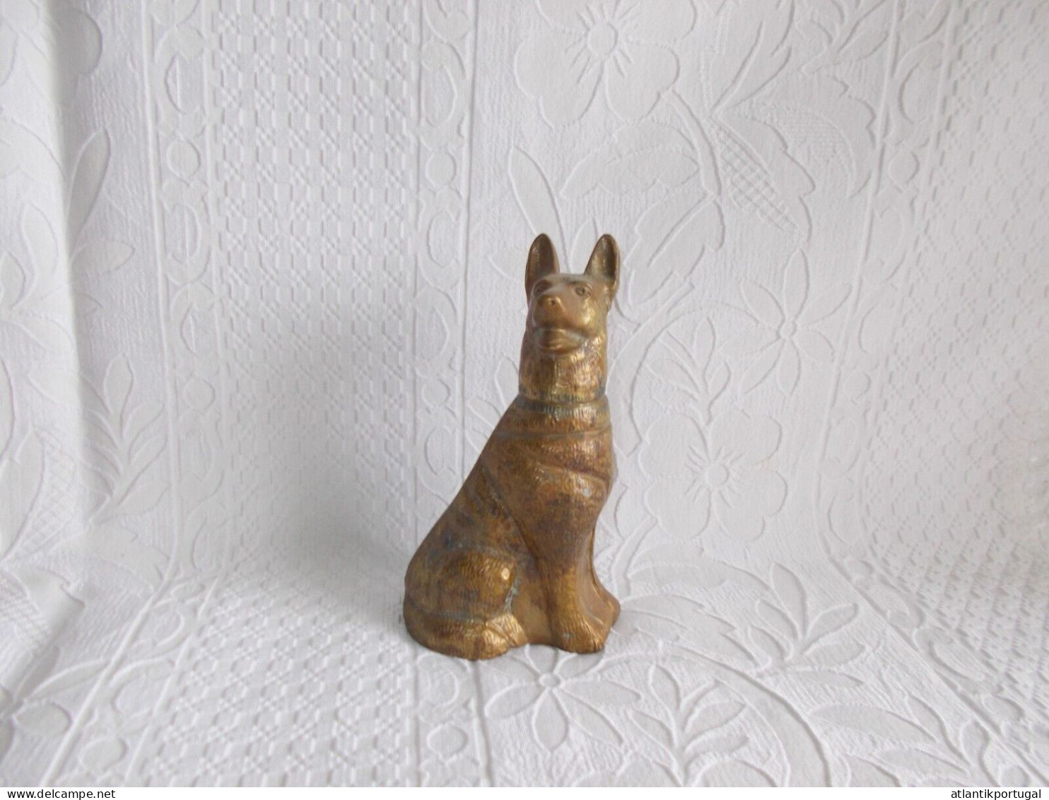 Deutscher Schäferhund. Sculptur Figur Bronze